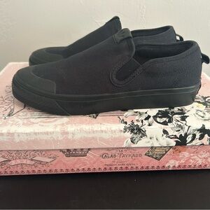 Adidas Black Slip-On Canvas Shoes